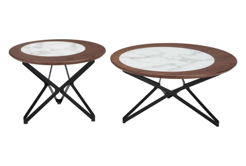 Lilo Small Round Coffee Table Set Of 2 - 360