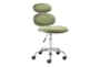 Modern Armless Olive Desk Chair - Detail