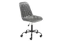 Gray Diamond Quilted Desk Chair - Detail