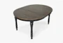 Pepper Creek Vintage Black 48-66" Oval Extendable Dining Table - Signature