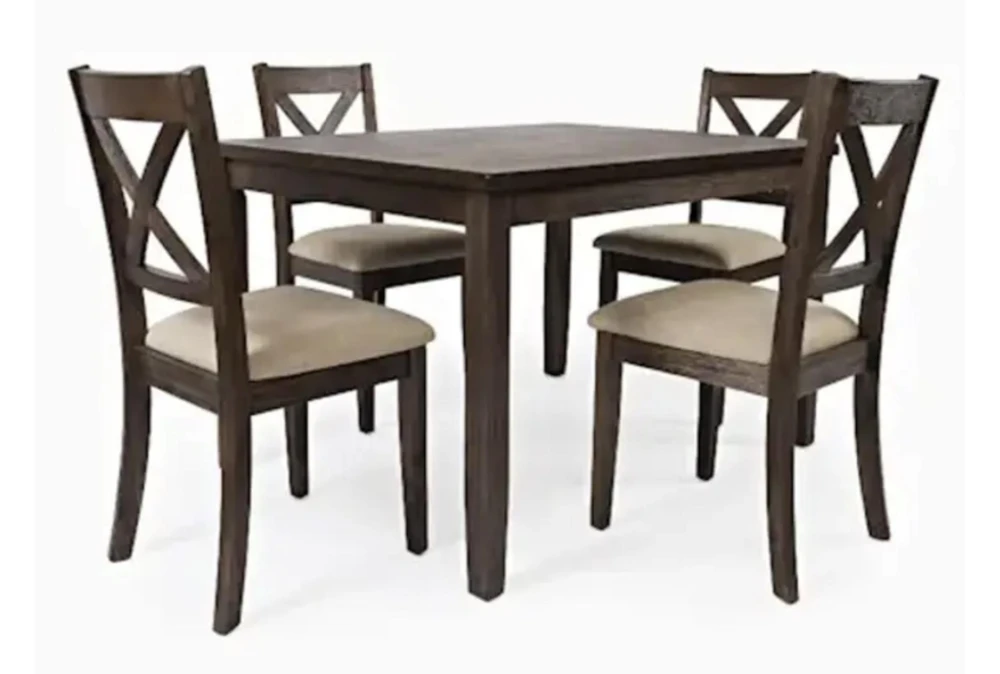 Walker 48" Kitchen Dining With Side Chair Set For 4