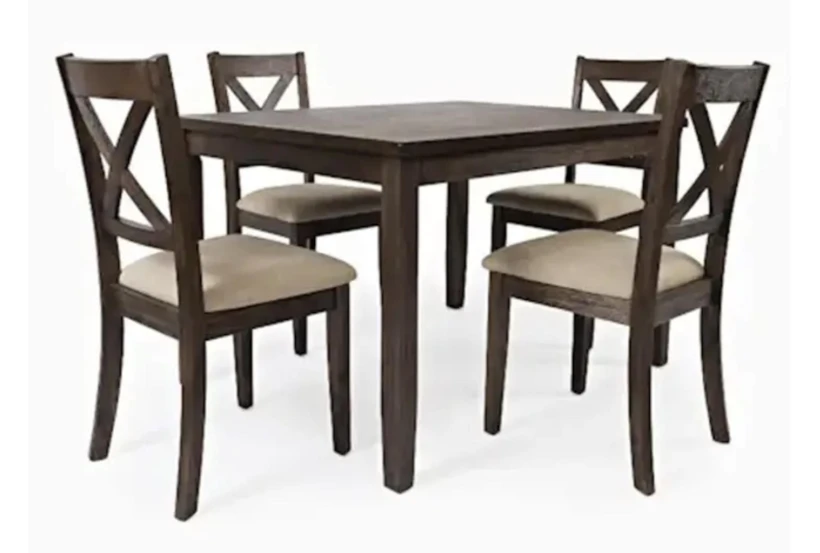 Walker 48" Kitchen Dining With Side Chair Set For 4 - 360