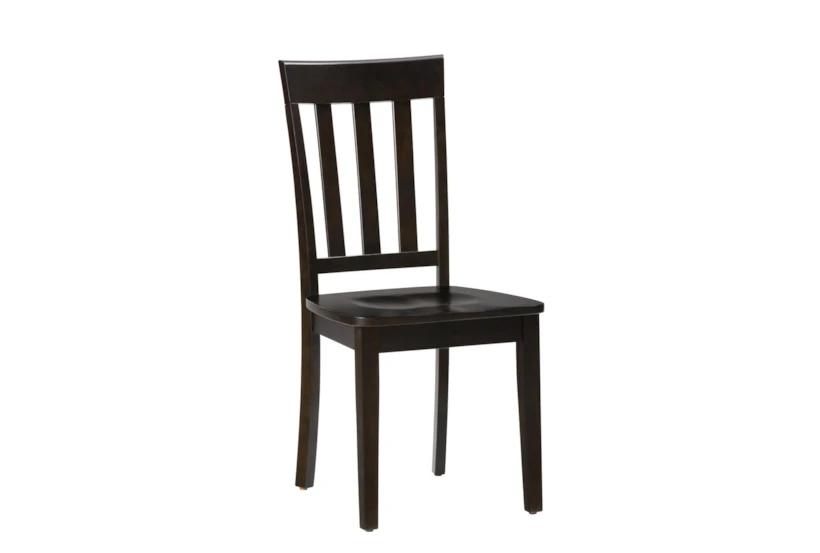 Kendall Espresso Slat Back Side Chair - 360