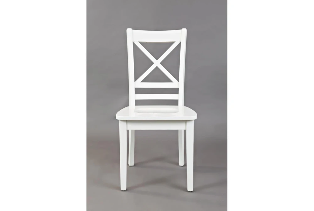 Kendall White X Back Side Chair