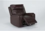 Buckley Cognac Leather Dual Motor Lift Recliner with Power Headrest & USB - Side
