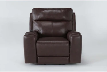 Buckley Cognac Leather Dual Motor Lift Recliner with Power Headrest & USB