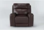 Buckley Cognac Leather Dual Motor Lift Recliner with Power Headrest & USB - Signature