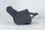 Maine Blue Power Lift Recliner with USB - Side