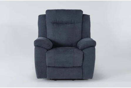 Maine Blue Power Lift Recliner with USB