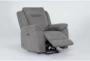 Maine Grey Power Lift Recliner with USB - Side