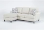 Emery Chiffon 84" Sofa with Reversible Chaise - Side