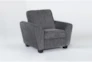 Knoxville Dark Grey Chair - Side