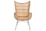 Natural Wicker Woven Butterfly Chair - Front