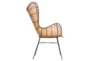 Natural Wicker Woven Butterfly Chair - Side