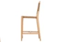 Woven Rope + Wood 24 Inch Counter Stool - Side