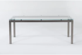 Toby Glass Top Rectangle Dining Table