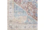 Rug-5'3"X7'3" Barcella Printed Traditional Blue/Rust - Detail