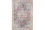 Rug-5'3"X7'3" Barcella Printed Traditional Blue/Rust - Signature
