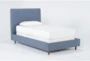 Dean Jean Twin Upholstered Panel Bed - Side