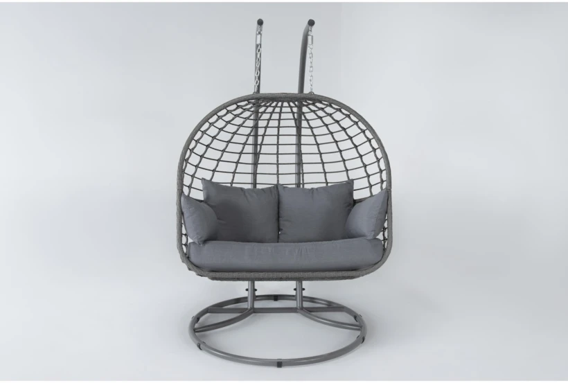 Grenada Grey Outdoor Double Egg Chair - 360