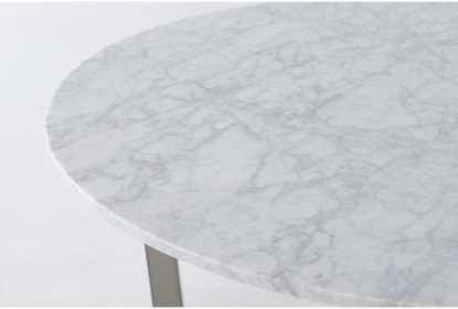 Toby Marble Top Round Dining Table | Living Spaces