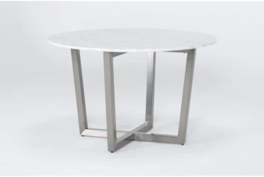 Toby Marble Top Round Dining Table