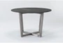 Toby Wood Top Round Dining Table - Side