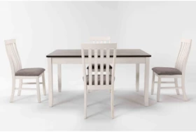 Westshore Grey And White Dining With Chairs Only Set For 4
