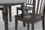 Kendall Espresso 42" Drop Leaf Dining With Slat Back Chairs Set For 4 - Detail