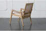 Rattan Back + Wood Frame Side Chair - Back