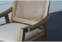 Rattan Back + Wood Frame Side Chair - Detail