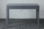 Grey Oak Modern Desk With 1 Drawer - Front