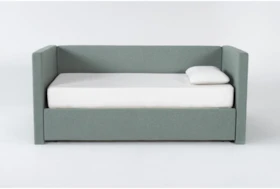 Emmerson II Seafoam Upholstered Twin Daybed With Trundle
