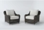Seaport Outdoor 2 Piece Lounge Chair Conversation Set - Signature