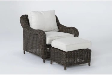Seaport Outdoor Lounge Chair And Ottoman