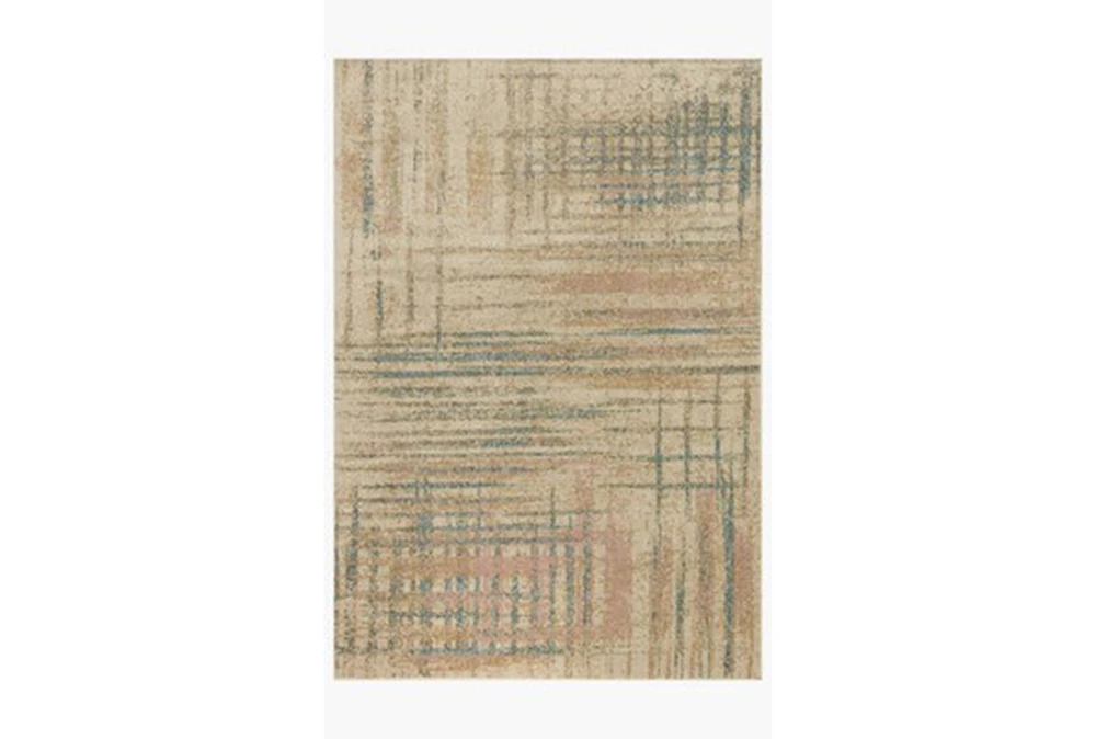 Rug-5'5"X7'6" Abstract Crosshatch Pastel/Tan