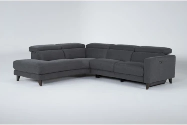 Carla Charcoal 111" 2 Piece Sectional With Right Arm Facing Sofa