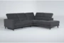 Carla Charcoal 111" 2 Piece Sectional With Left Arm Facing Sofa - Side