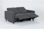 Carla Charcoal 59" Power Reclining Loveseat With Usb - Recline