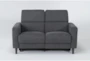 Carla Charcoal 59" Power Reclining Loveseat With Usb - Signature