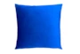 20X20 Superb Cobalt Blue Velvet Throw Pillow - Signature