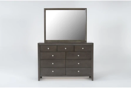 Eva Grey 9 Drawer Dresser/Mirror