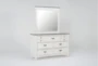 Sawie White 9-Drawer Dresser/Mirror - Side