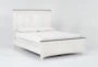 Sawie White King Platform Bed - Side