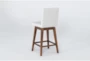 Jessy Cream 26" Swivel Counter Stool With Back - Side