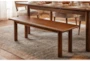 Felix 58" Toasted Natural Oak Dining Bench - Room