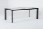 Sandro 80 Inch Glass Dining Table - Side