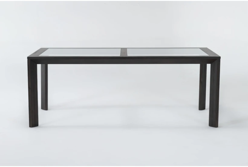 Sandro 80 Inch Glass Dining Table - 360