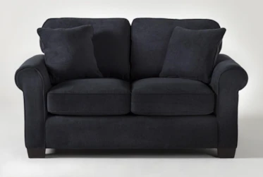 Margot Denim 65" Twin Sleeper Sofa With Memory Foam Mattress