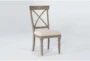 Aberdeen X-Back Upholstered Side Chair  - Side